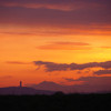 Sunset over Wallace monument