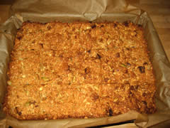 The finished flapjack, yum