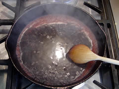 Deglaze the frying pan