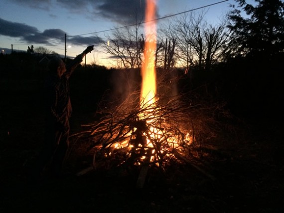 Imbolc bonfire
