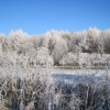 A gorgeously sunny and frosty morning in Cantlop