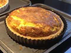 The finished quiche