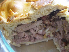 Moist and tasty game pie