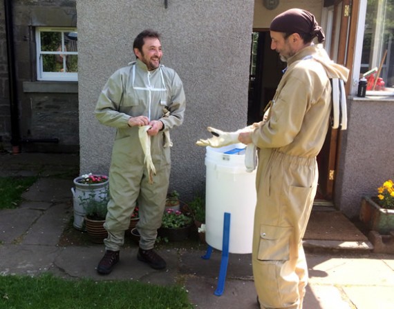 Brian and Dan suiting up