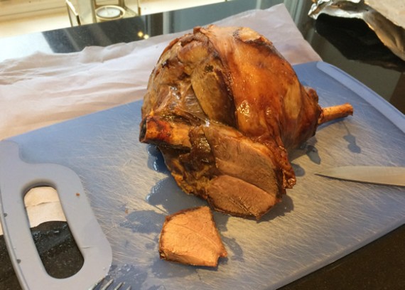 Roast leg of mutton