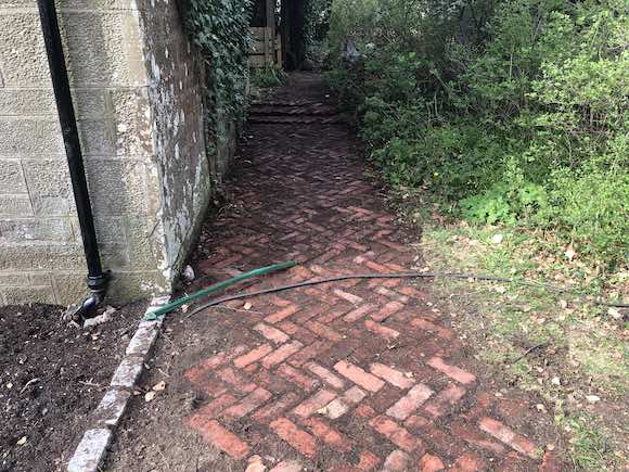 brick path