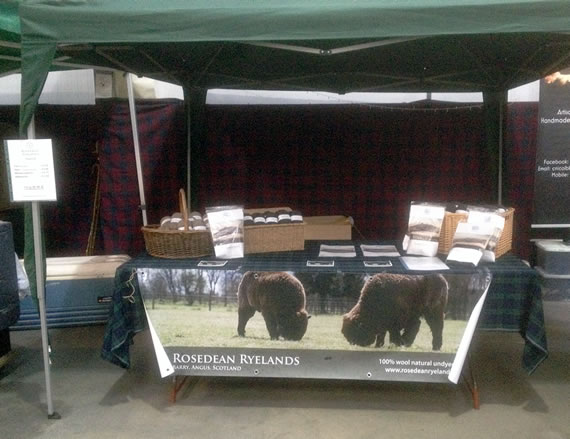 Stand at Angus Farmers' Market