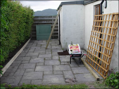 Courtyard in progress, 19th May 2004