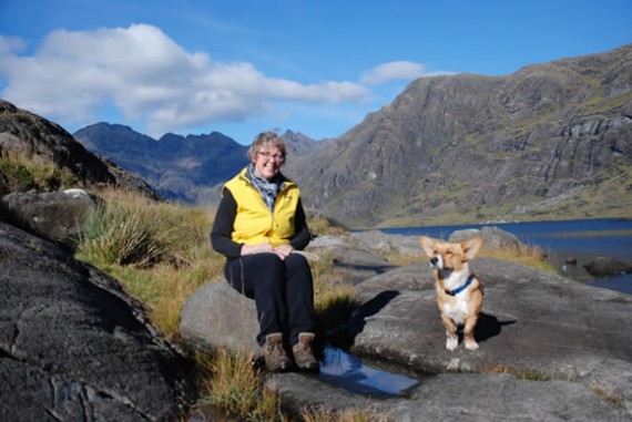 Rosemary and Bryn at the Cullins