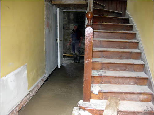 Pouring the floors