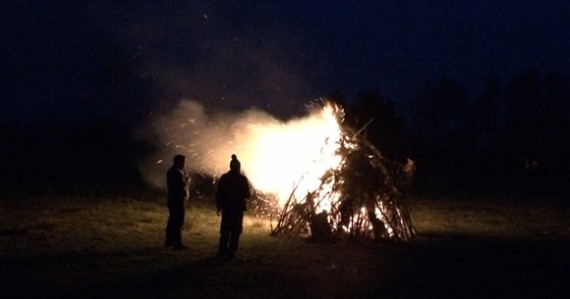 Solstice bonfire