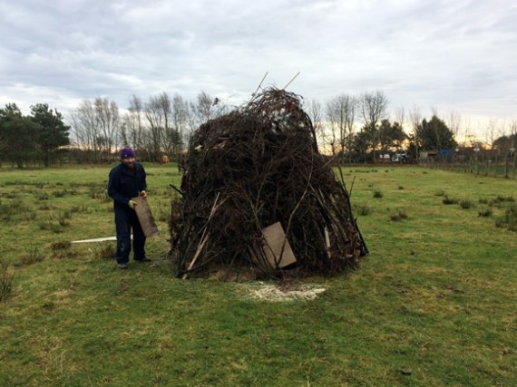 Solstice bonfire