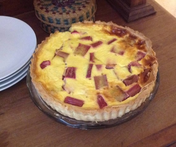 Rhubarb & Sour Cream tart