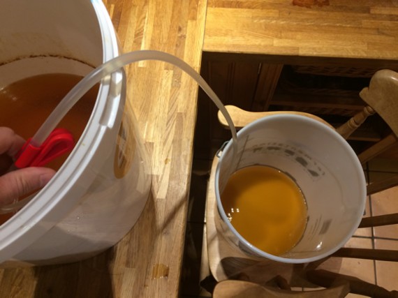 Syphoning cider