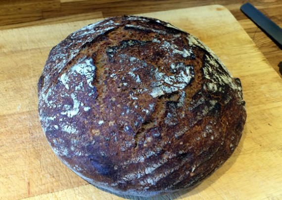 Wholemeal, spelt and unbleached white loaf