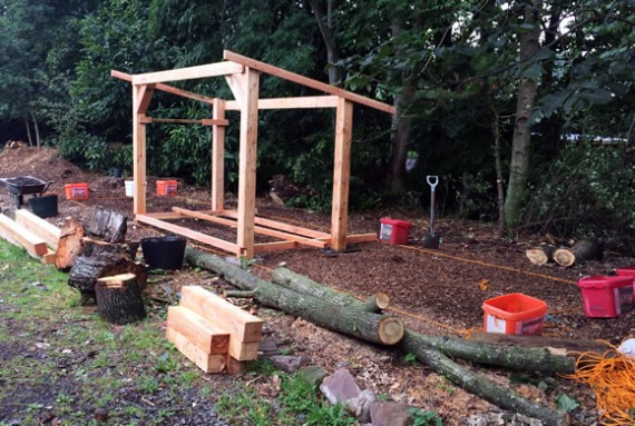 Wood store in progress